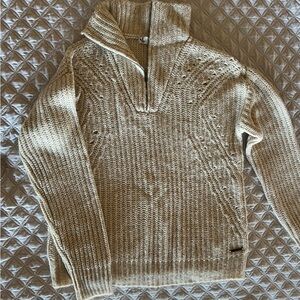 Carve Designs Tan Knit Sweater NWOT